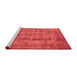 Industrial Red Washable Rugs