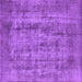 Square Oriental Purple Industrial Rug, urb1873pur