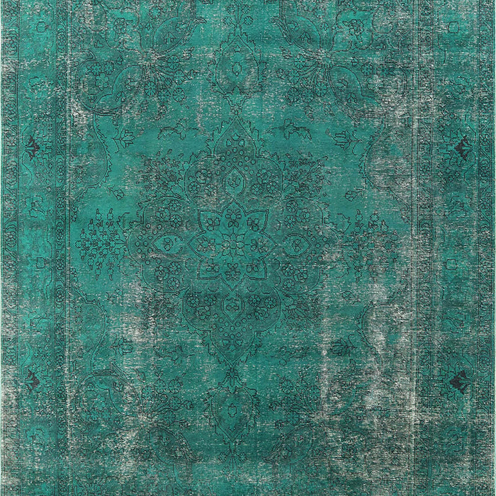 Mid-Century Modern Light Sea Green Oriental Rug, urb1874