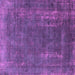 Square Machine Washable Oriental Pink Industrial Rug, wshurb1874pnk
