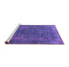 Sideview of Machine Washable Oriental Purple Industrial Area Rugs, wshurb1874pur