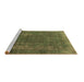 Sideview of Machine Washable Oriental Brown Industrial Rug, wshurb1874brn