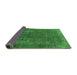 Sideview of Oriental Emerald Green Industrial Rug, urb1874emgrn