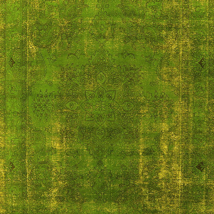 Oriental Yellow Industrial Rug, urb1874yw