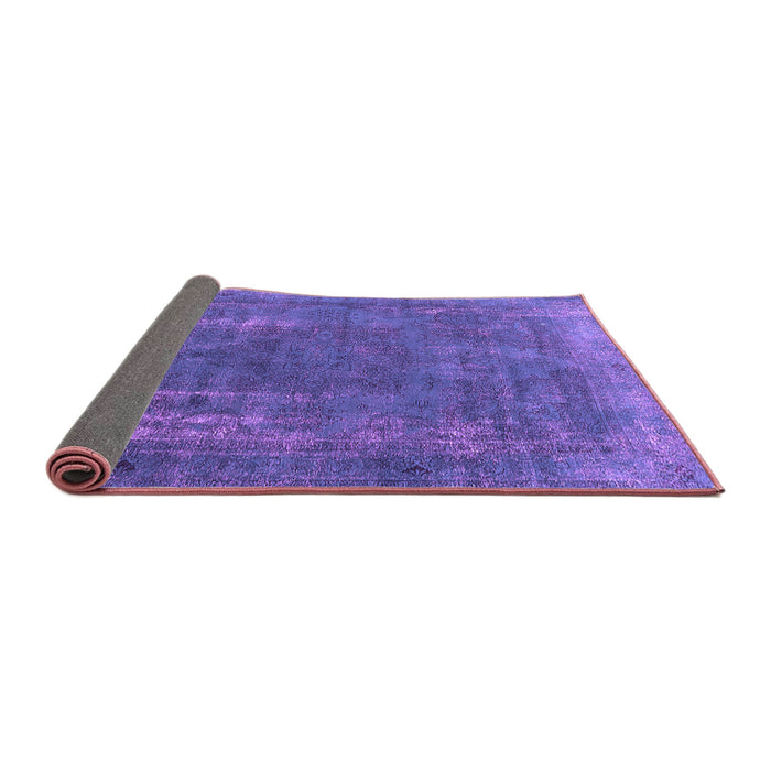 Sideview of Oriental Purple Industrial Rug, urb1874pur
