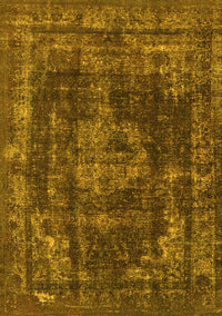 Oriental Yellow Industrial Rug, urb1875yw