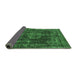 Sideview of Oriental Emerald Green Industrial Rug, urb1875emgrn