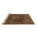 Sideview of Machine Washable Oriental Brown Industrial Rug, wshurb1875brn