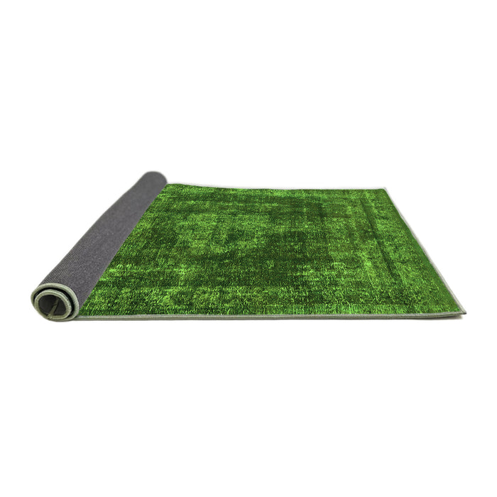 Sideview of Oriental Green Industrial Rug, urb1875grn