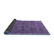 Sideview of Oriental Blue Industrial Rug, urb1876blu