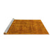 Sideview of Machine Washable Oriental Yellow Industrial Rug, wshurb1876yw