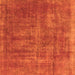 Square Oriental Orange Industrial Rug, urb1876org