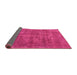 Sideview of Oriental Pink Industrial Rug, urb1876pnk