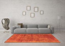 Machine Washable Oriental Orange Industrial Area Rugs in a Living Room, wshurb1876org