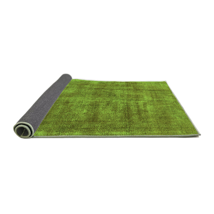 Sideview of Oriental Green Industrial Rug, urb1876grn