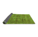 Sideview of Oriental Green Industrial Rug, urb1876grn