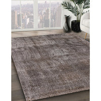 Mid-Century Modern Coffee Brown Oriental Rug, urb1877