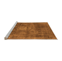 Sideview of Machine Washable Oriental Orange Industrial Area Rugs, wshurb1877org