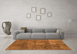 Machine Washable Oriental Orange Industrial Area Rugs in a Living Room, wshurb1877org