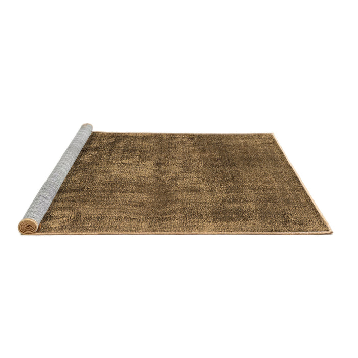 Sideview of Machine Washable Oriental Brown Industrial Rug, wshurb1877brn