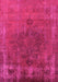 Oriental Pink Industrial Rug, urb1878pnk