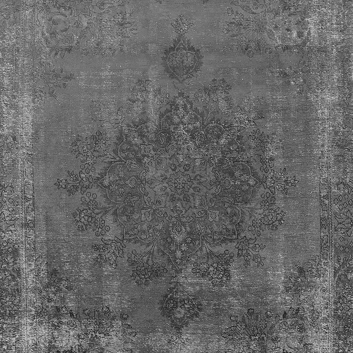 Machine Washable Oriental Gray Industrial Rug, wshurb1878gry