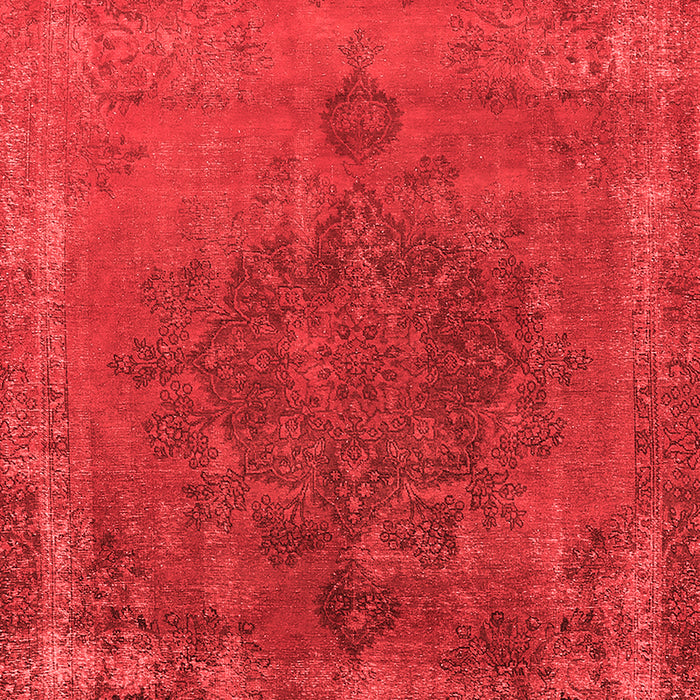 Machine Washable Oriental Red Industrial Rug, wshurb1878red
