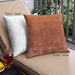 Front View of Mid-Century Modern Urban Square Orange Red Orange Throw Pillow, 18 inch by 18 inch, pwurb1878