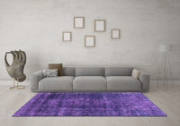 Machine Washable Oriental Purple Industrial Rug, wshurb1879pur