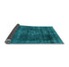 Sideview of Oriental Light Blue Industrial Rug, urb1879lblu