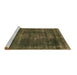 Sideview of Machine Washable Oriental Brown Industrial Rug, wshurb1879brn