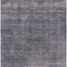 Square Mid-Century Modern Silver Gray Oriental Rug, urb1880