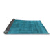 Sideview of Oriental Light Blue Industrial Rug, urb1880lblu