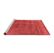 Industrial Red Washable Rugs