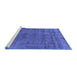 Sideview of Machine Washable Oriental Blue Industrial Rug, wshurb1880blu