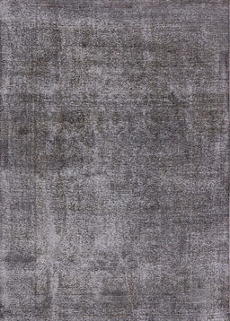 Mid-Century Modern Gunmetal Gray Oriental Rug, urb1881