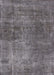 Mid-Century Modern Gunmetal Gray Oriental Rug, urb1881