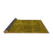 Sideview of Oriental Yellow Industrial Rug, urb1881yw