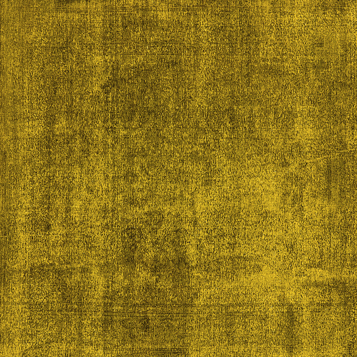 Square Machine Washable Oriental Yellow Industrial Rug, wshurb1881yw
