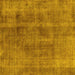 Square Machine Washable Oriental Yellow Industrial Rug, wshurb1882yw