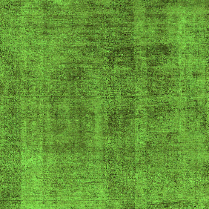 Square Oriental Green Industrial Rug, urb1882grn