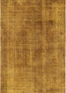 Mid-Century Modern Dark Orange Oriental Rug, urb1882