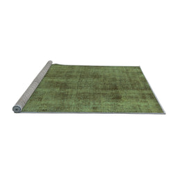 Sideview of Machine Washable Oriental Light Blue Industrial Rug, wshurb1882lblu