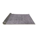 Sideview of Mid-Century Modern Dark Gray Oriental Rug, urb1883