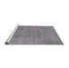 Sideview of Machine Washable Industrial Modern Dark Gray Rug, wshurb1883