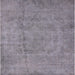 Square Machine Washable Industrial Modern Dark Gray Rug, wshurb1883