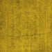 Square Oriental Yellow Industrial Rug, urb1883yw