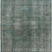 Square Mid-Century Modern Gunmetal Gray Oriental Rug, urb1884