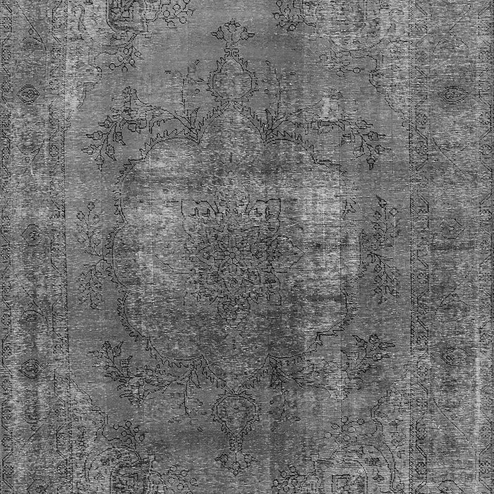 Machine Washable Oriental Gray Industrial Rug, wshurb1884gry