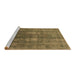 Sideview of Machine Washable Oriental Brown Industrial Rug, wshurb1884brn